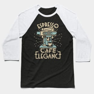 Espresso Elegance Baseball T-Shirt